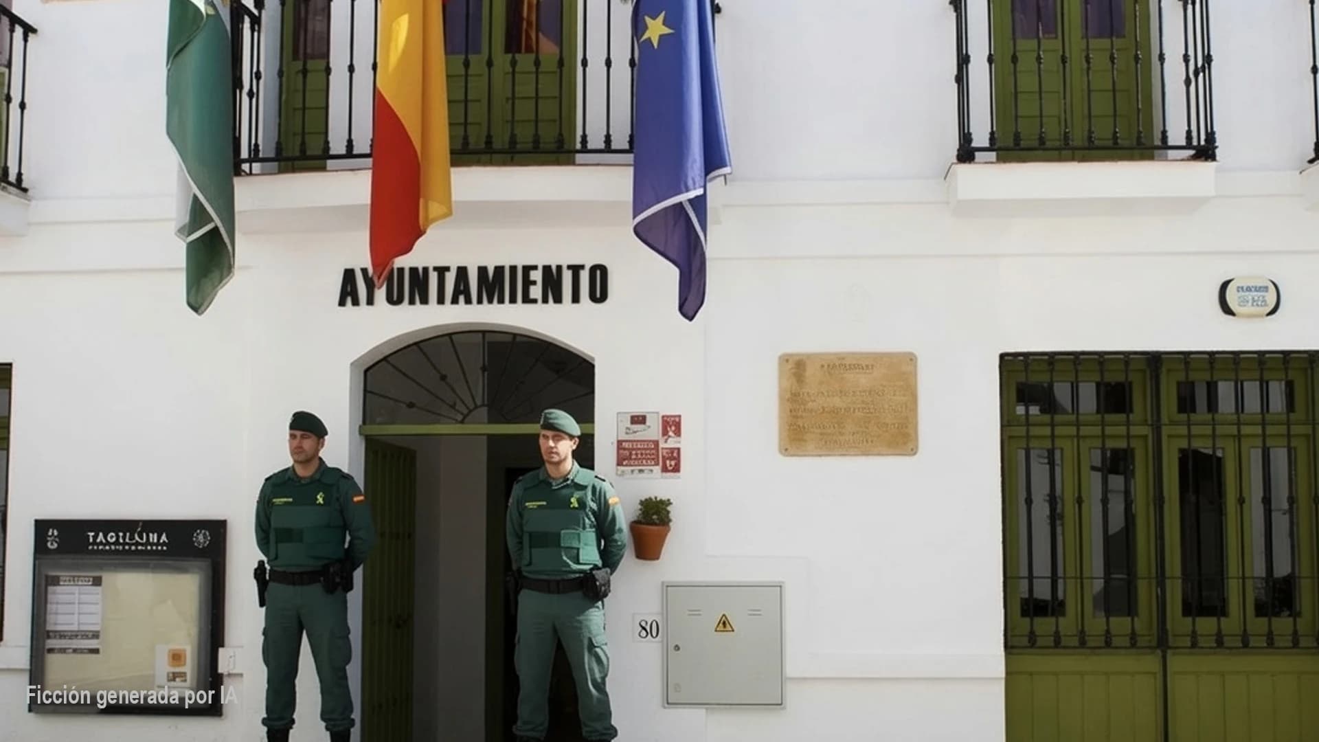 Registro en ayuntamiento del PSOE y otras dependencias de Frigiliana