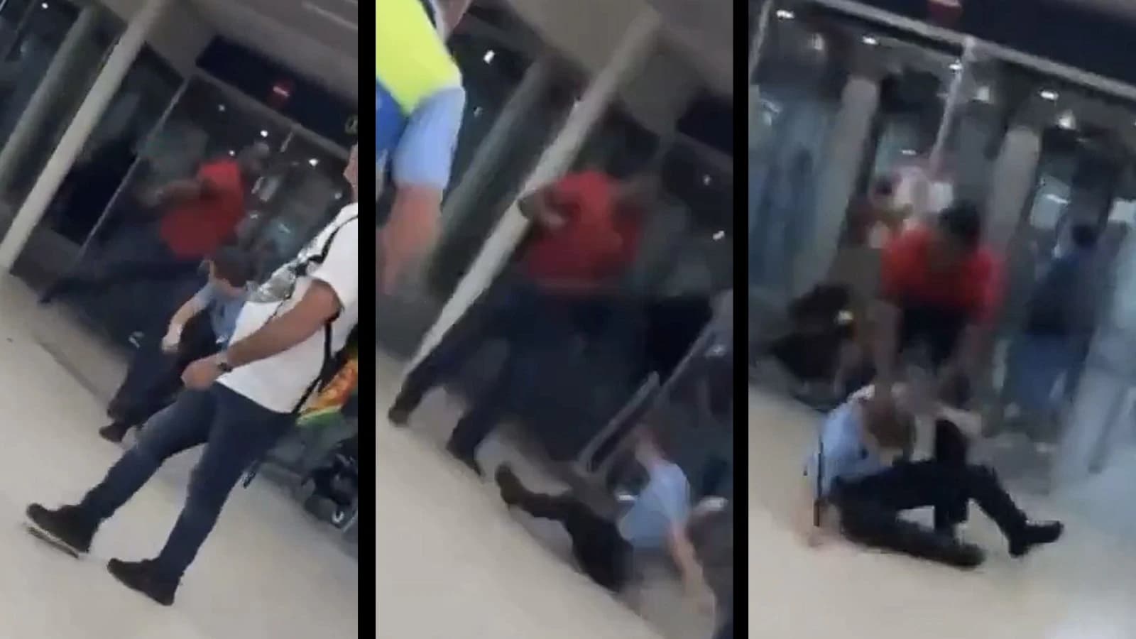 Mira el vídeo: un hombre ataca a la policía en zona de equipajes del aeropuerto de Lisboa