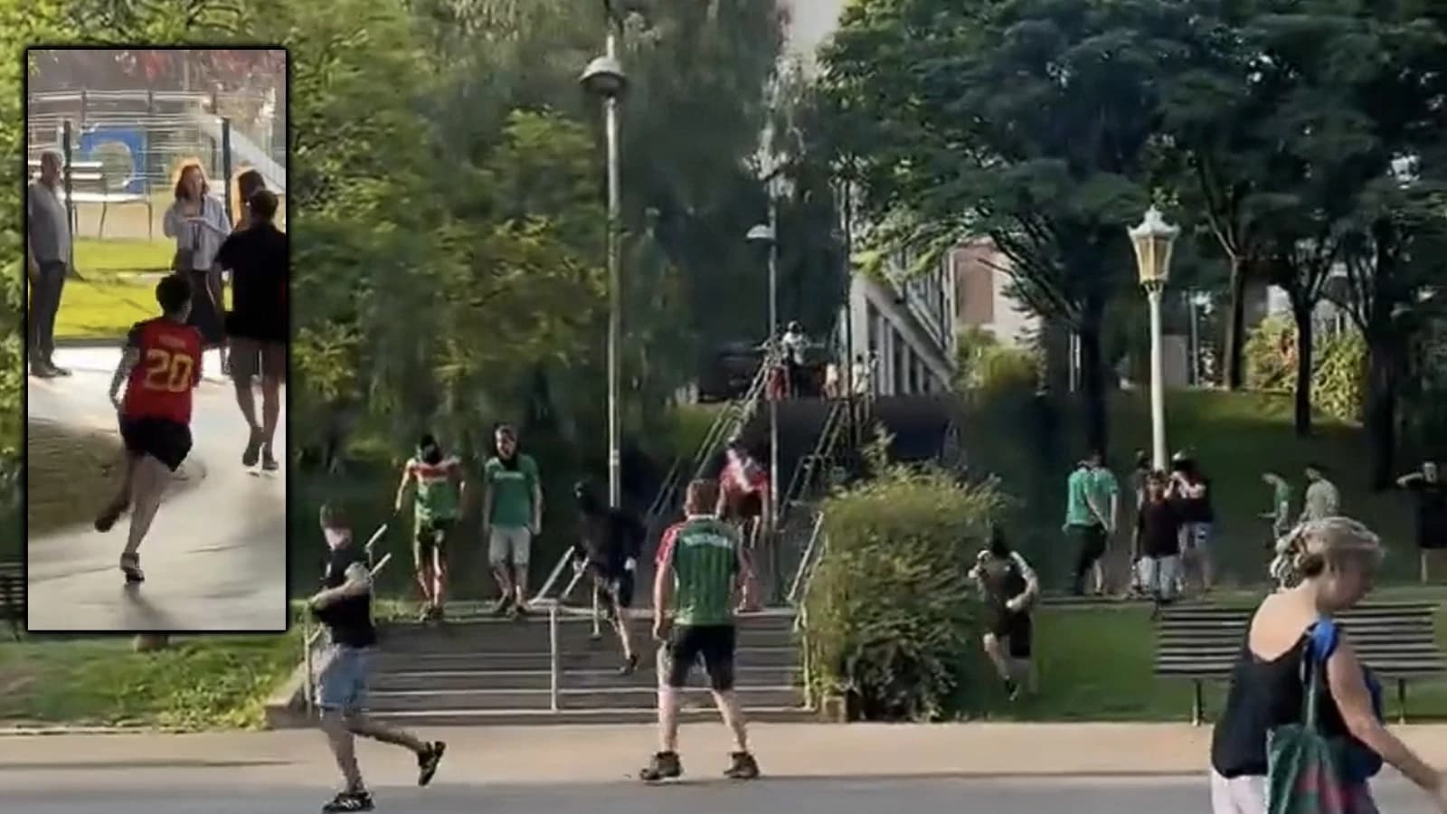 Nuevo vídeo de la cacería al menor de Bilbao por llevar la camiseta de España