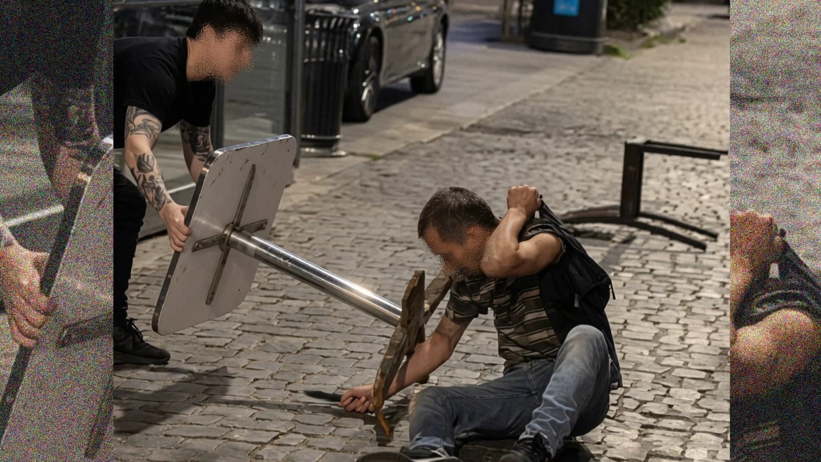 Vídeo: valiente trabajador desarma a un inmigrante con cuchillo en Nápoles