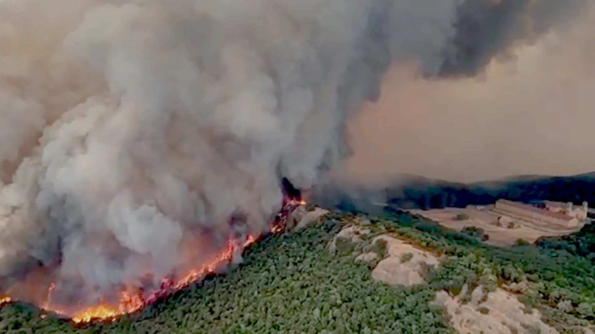 Vídeo y un detenido por el incendio forestal en Huesca