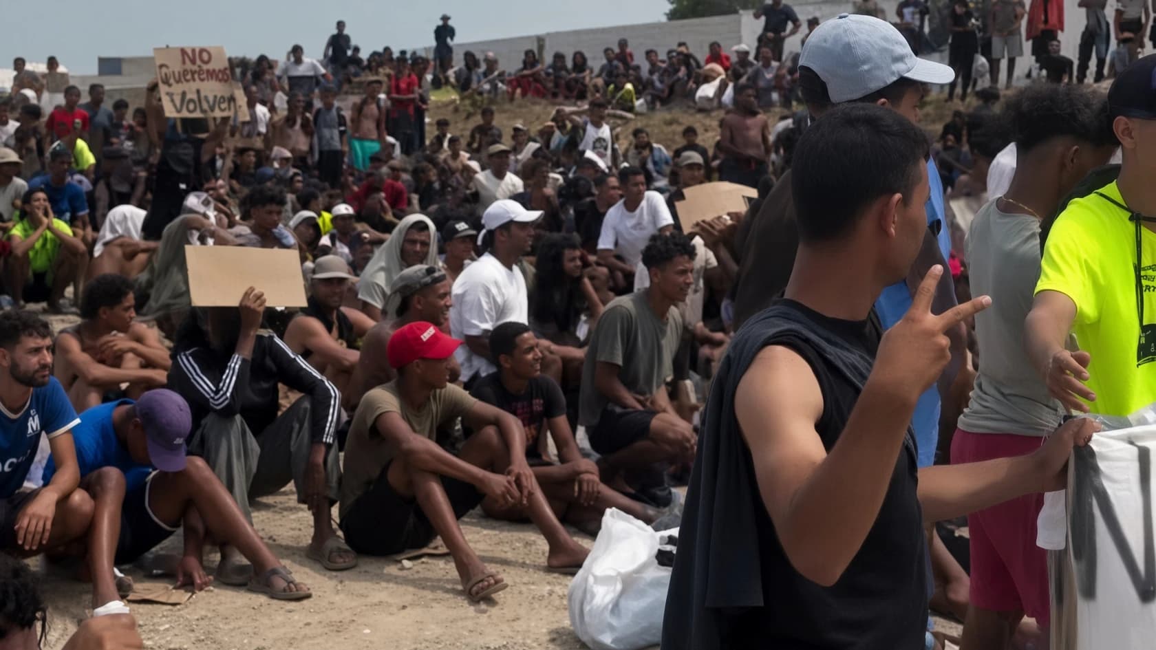 Vídeos de Ceuta: gritan «Allahu Akbar» mientras rezan en la playa del Trampolín