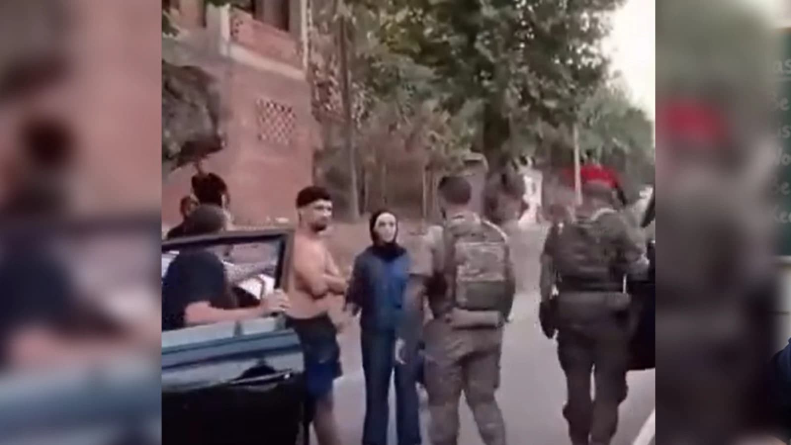 Vídeo: una vecina para al Ejército por una mujer golpeada en Ceuta