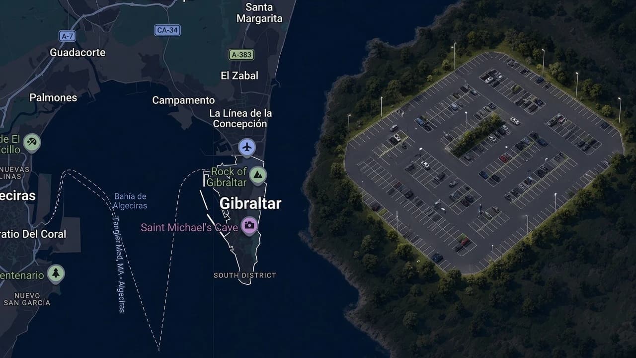 Gibraltar busca aparcamiento en La Línea para no colapsar su aeropuerto