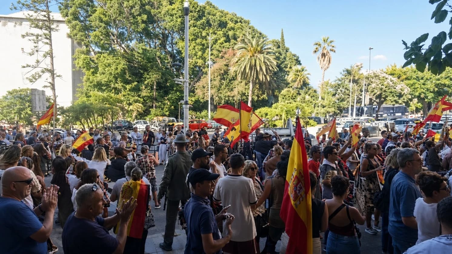Los ciudadanos de Ceuta exigen desalojar el edificio cedido a Accem por Elma Saiz