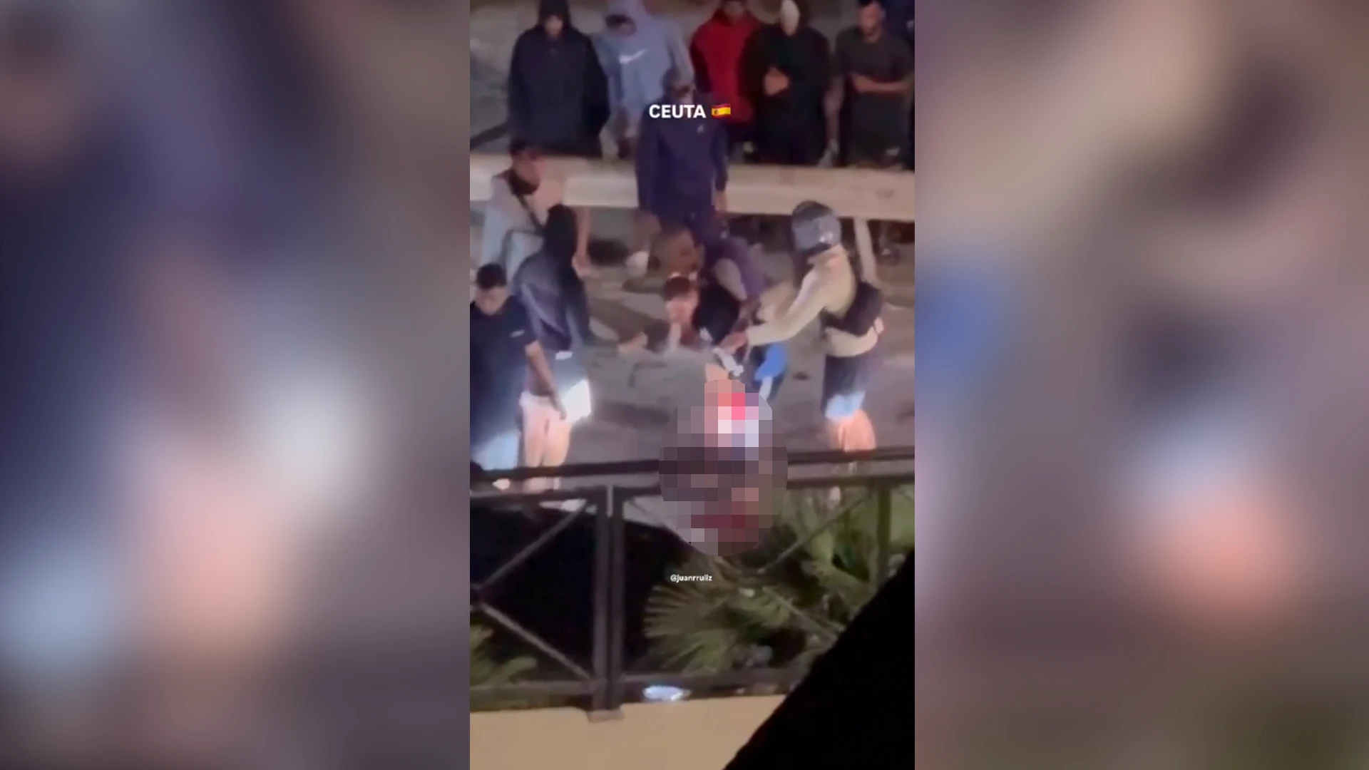 Vídeos: herido en pelea entre inmigrantes en Ceuta, peleas a diario