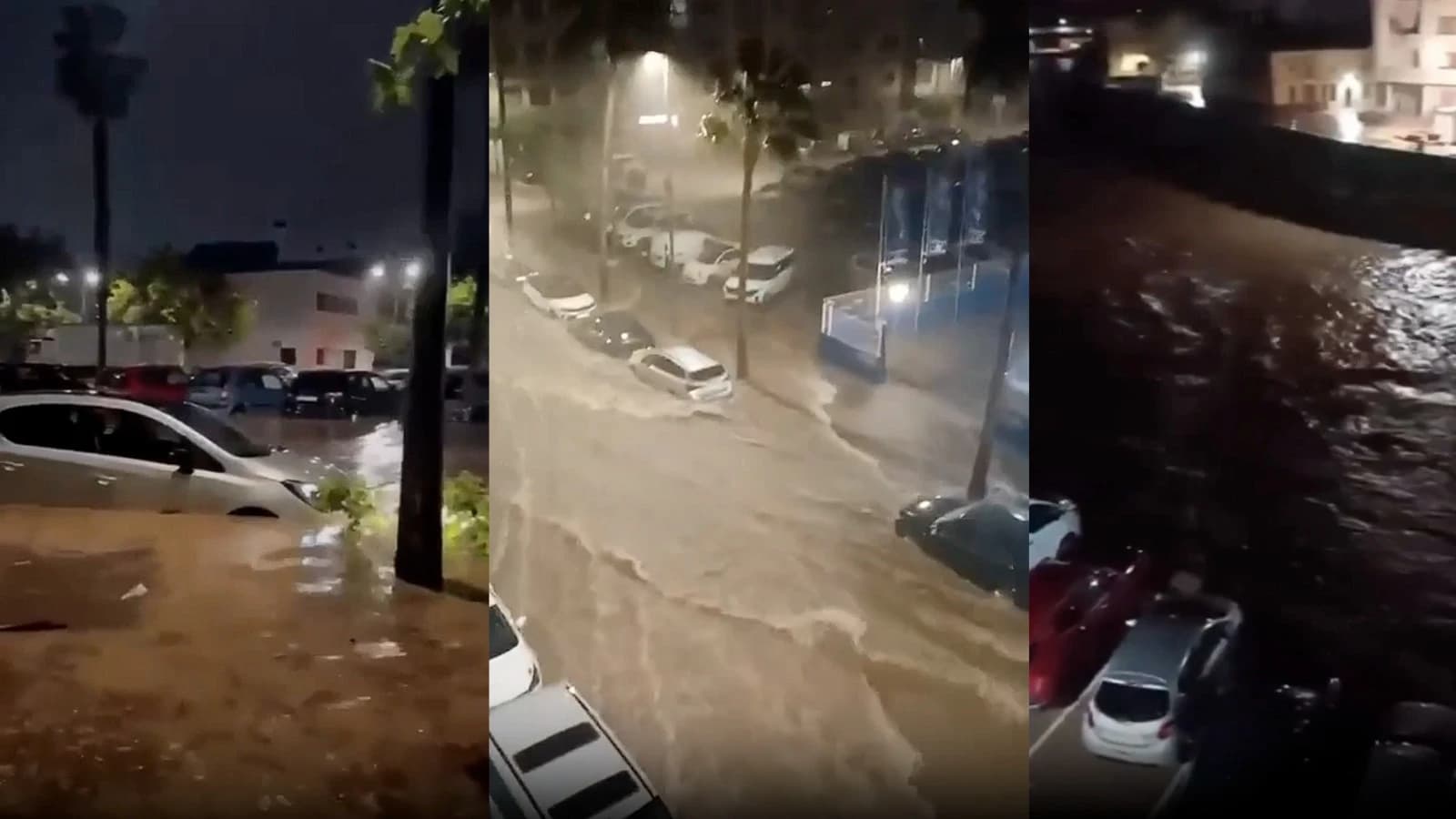 Vídeos: El Barranco del Poyo, otra vez al límite, Mislata y Torrent anegadas