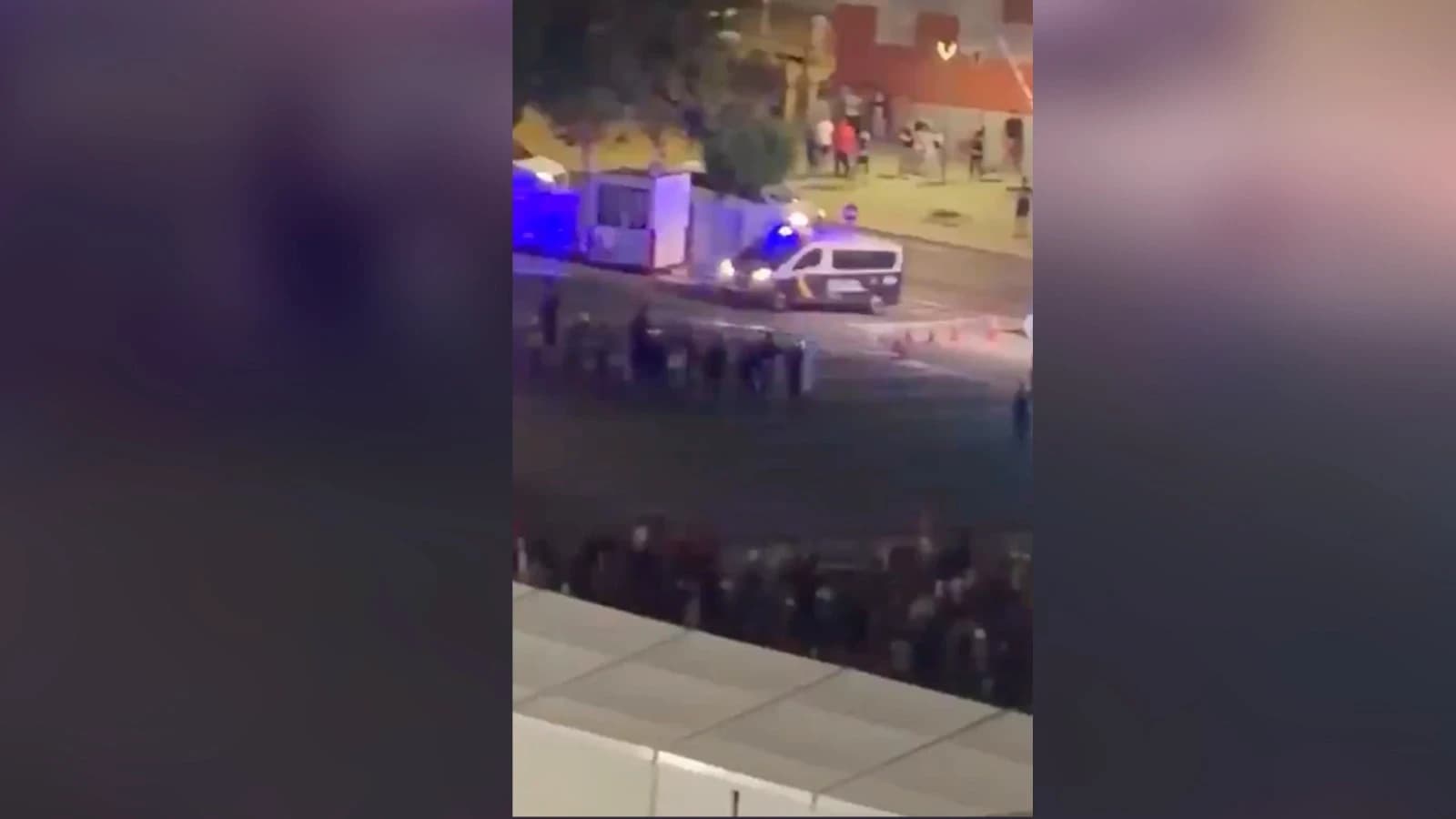 Vídeos del motín en Ceuta: una puñalada en la hípica y desalojo de piso patera