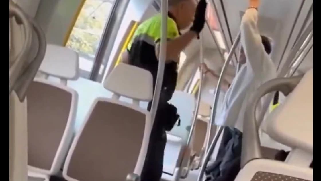 Vídeo: vigilantes expulsan del tren en San Sebastián a viajero molesto que se negó a bajar