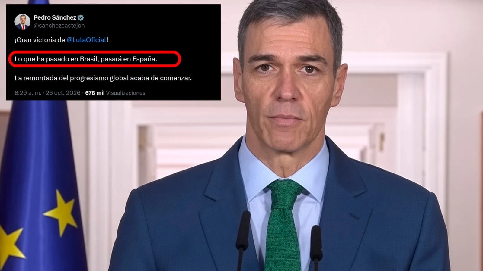 Pedro Sánchez augura que el próximo pucherazo electoral será en España