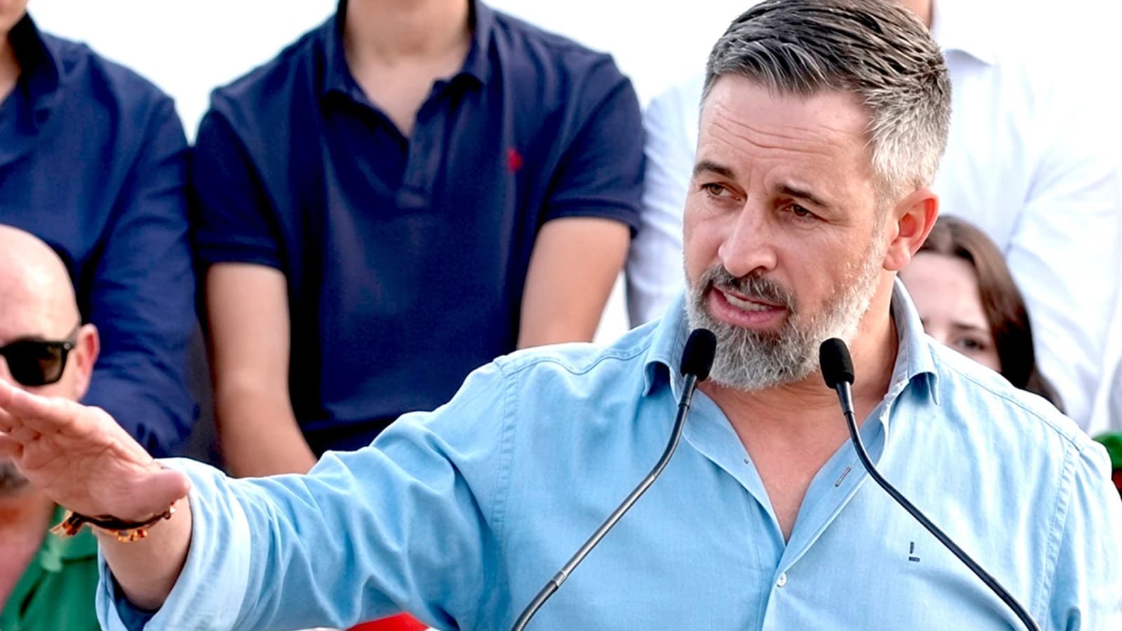 Santiago Abascal denuncia la falta de protección y los actos de intimidación en sus mítines