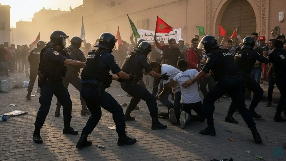 Continúan las protestas en Marruecos: cientos de detenidos tras nuevas manifestaciones