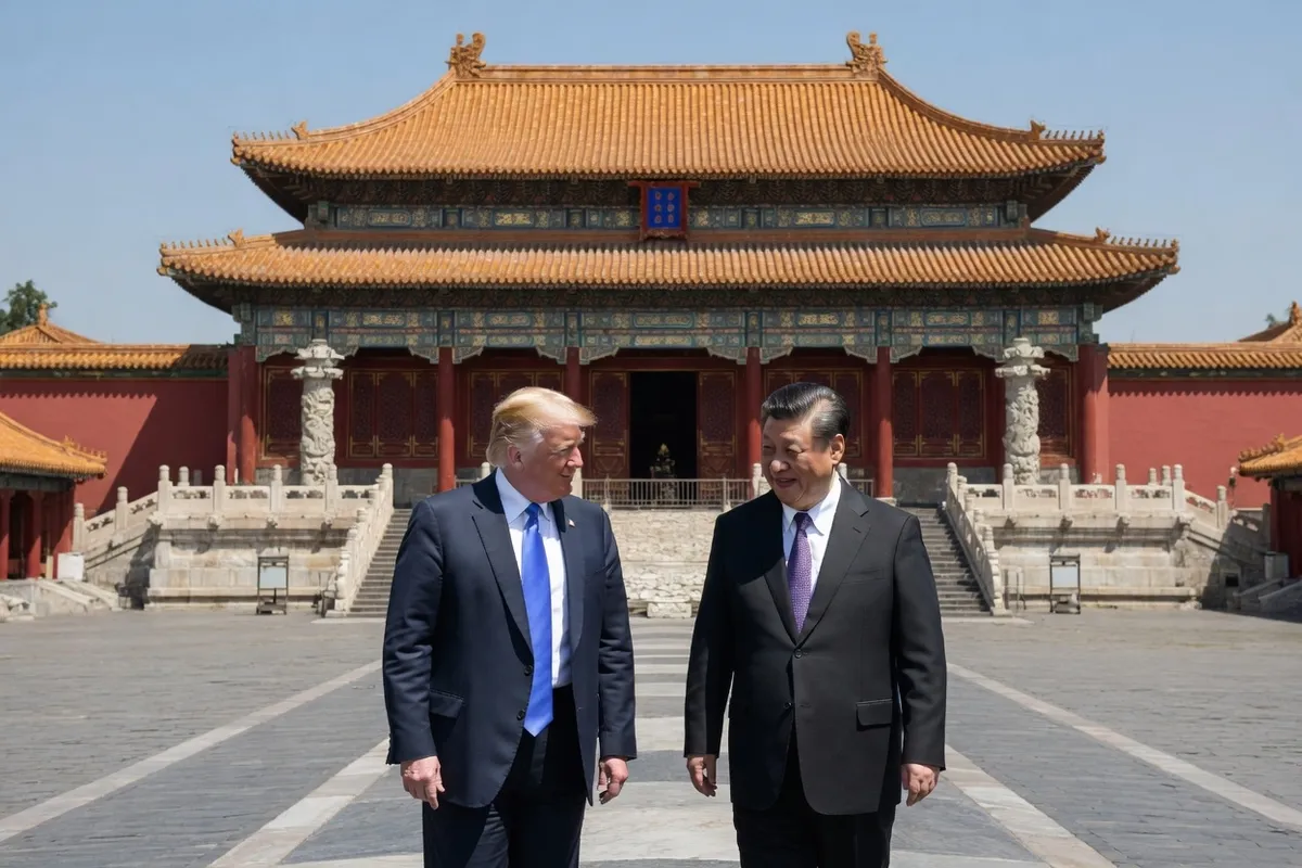 La triunfal entrada de TRUMP en PEKÍN
