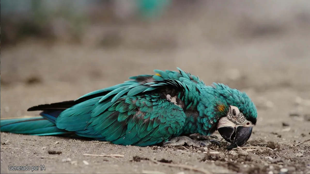 500 aves exóticas rescatadas: 70 muertas en el congelador