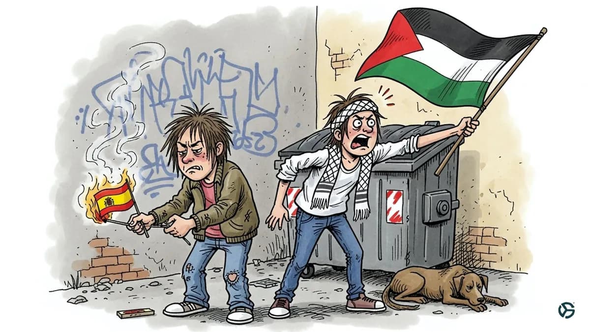 España en ruinas: huelga por Palestina