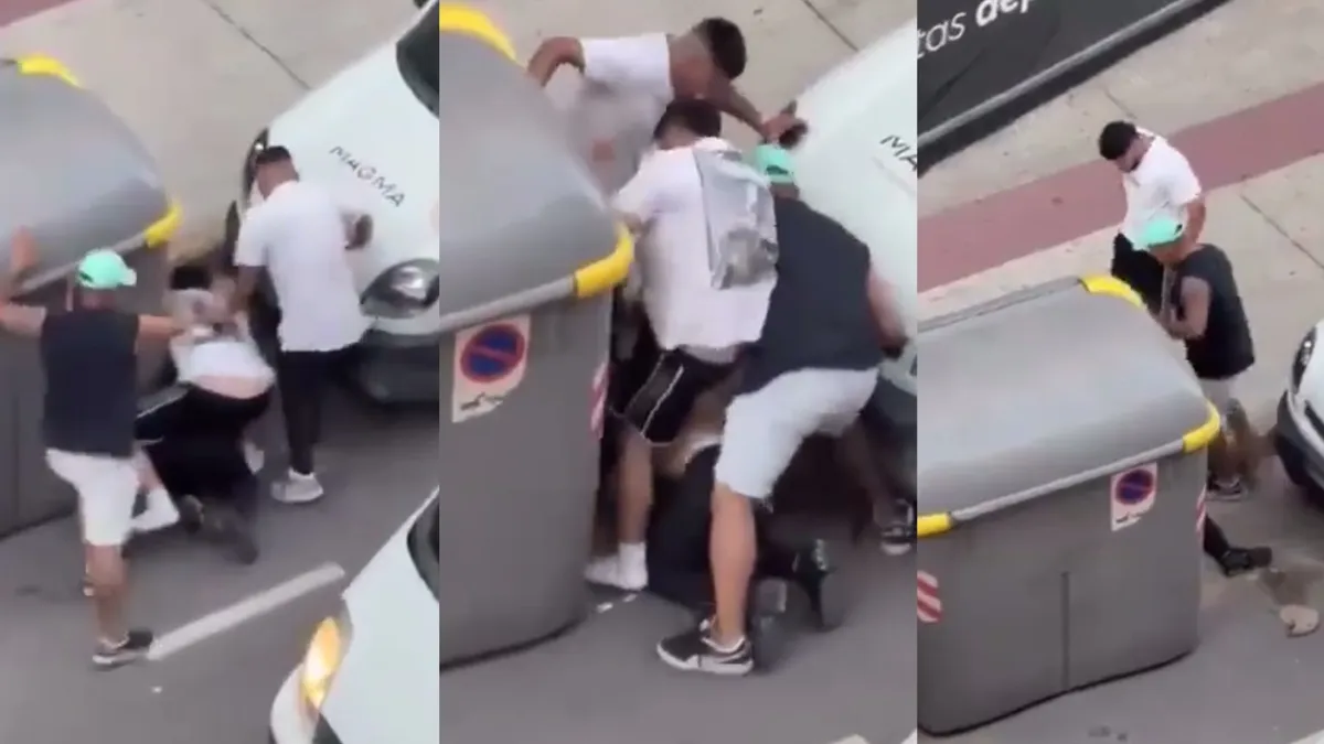 Vídeo de la brutal paliza con cuchillo en Tudela: 3 dominicanos apalean a un marroquí