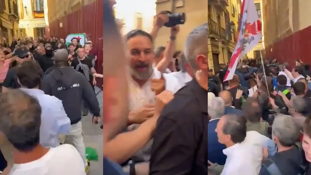 ¡A GOLPES! La ultraizquierda ataca en un mitin de Vox