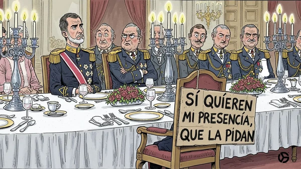 Pedro Sánchez planta al Rey y el Rey planta a España