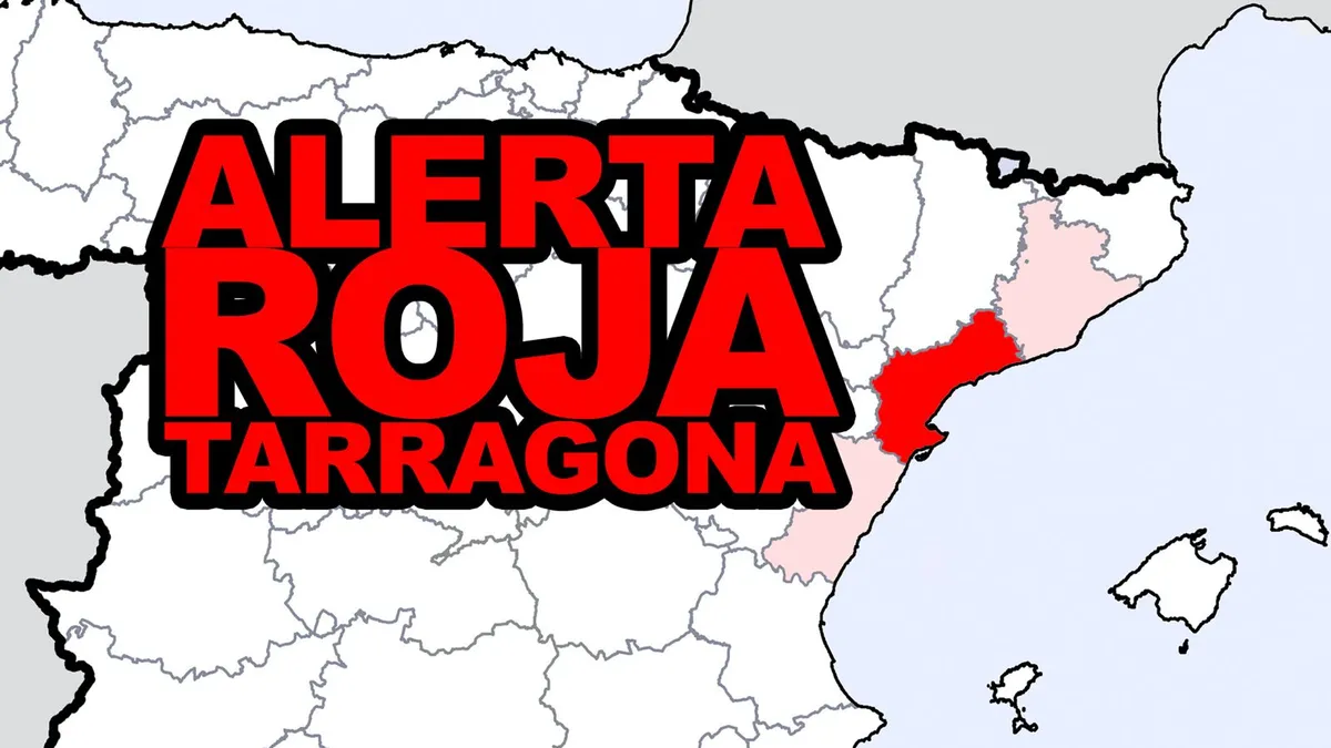 Alerta roja en el sur de Tarragona y alerta naranja en siete comunidades