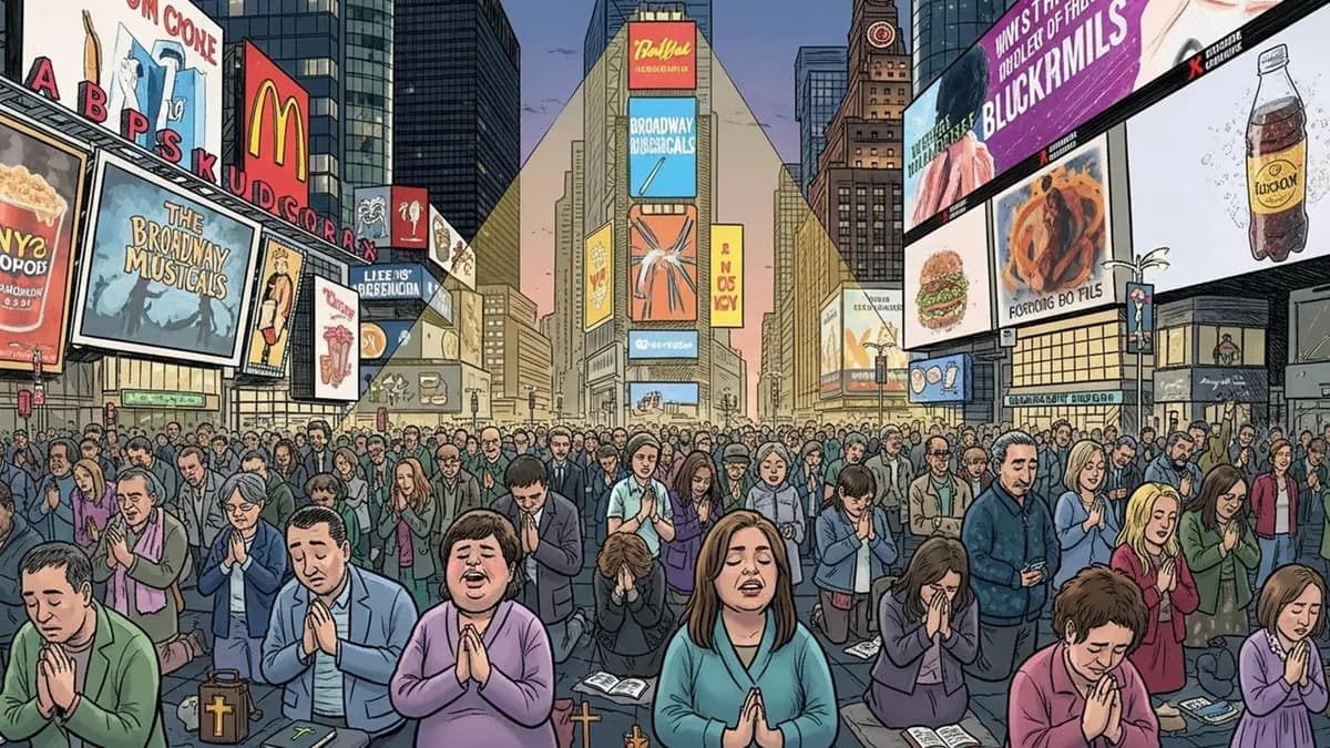 Oraciones cristianas en Times Square