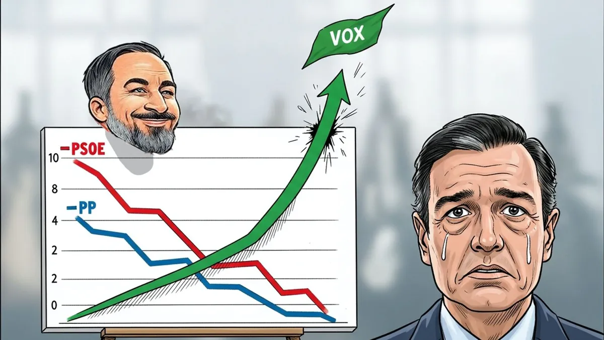 PP sin oposición: Vox Sube, PSOE tiembla