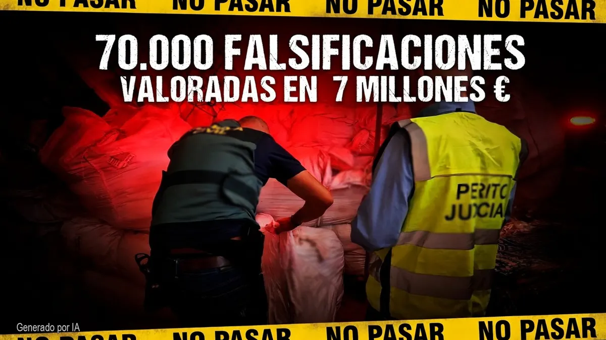 7 millones en falsificaciones: desmantelan taller clandestino en Tenerife