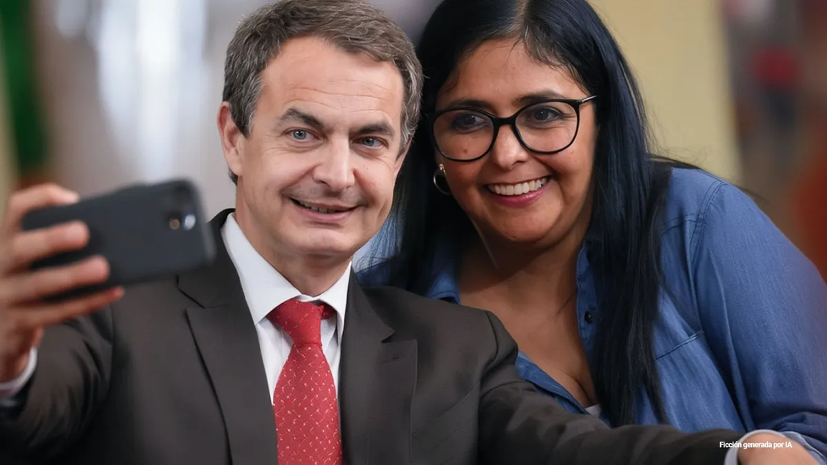 Zapatero viaja a Caracas para un nuevo selfie con Delcy