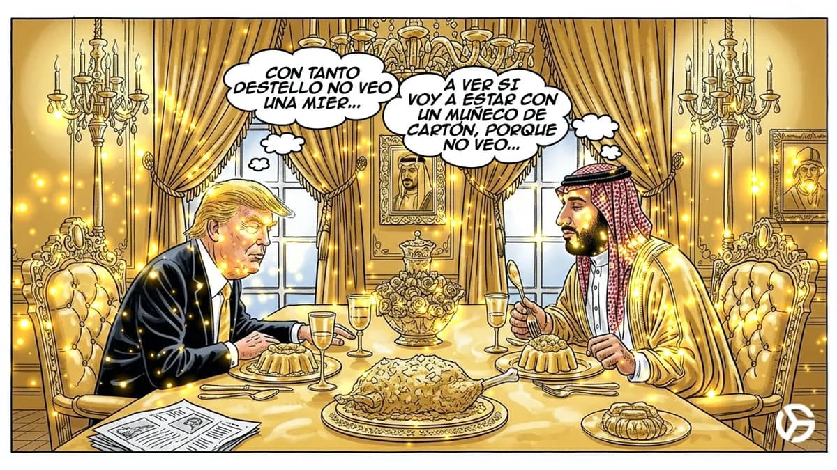 Cena de alto nivel de Trump con el Príncipe Heredero del Reino de Arabia Saudí